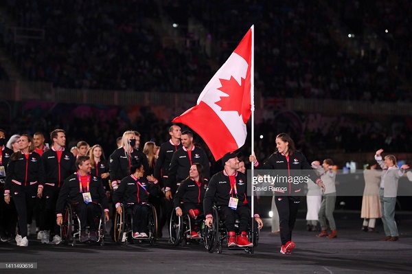 Team Canada at the oprninfg ceremony