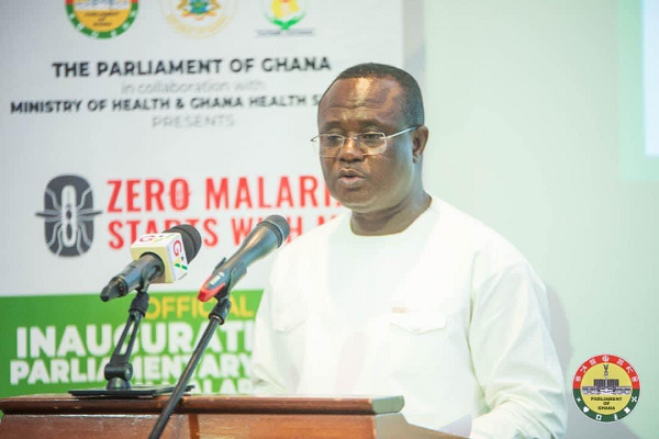 Joseph Osei-Owusu Deputy Speaker of Parliament launching the Ghana Malaria Caucus. 