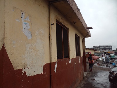 A public toilet facility at Agbogbloshie