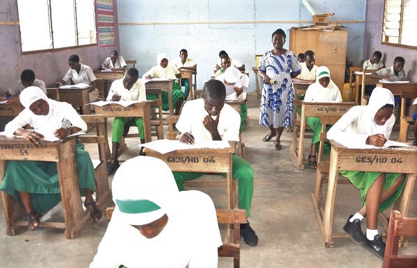 BECE candidates at the Ho-Kpodzi EP JHS D Centre BECE candidates at the Ho-Kpodzi EP JHS D Centre