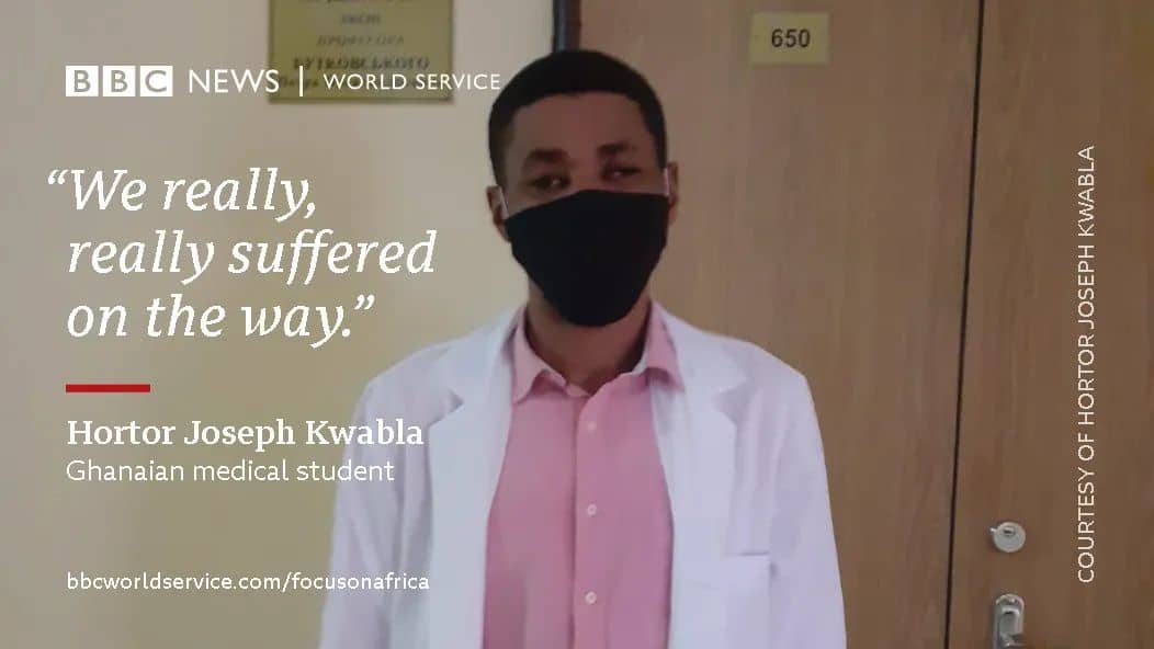 Ghanaian student tells of ordeal fleeing Ukraine