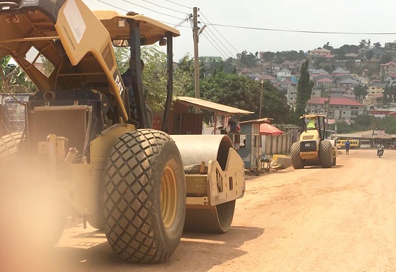 Road construction works ongoing in the Ga East Municipality