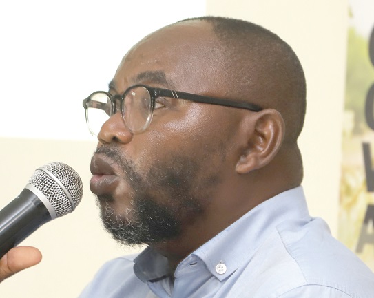 Dr Robert Manteaw, Lead Researcher from the University of Ghana, speaking at the event. Picture: GABRIEL AHIABOR