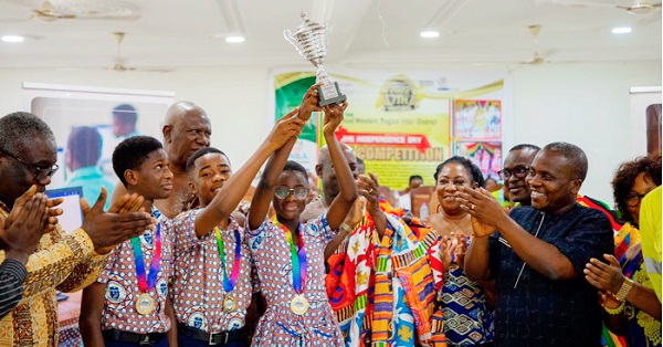 VRA international school lifts up the trophy