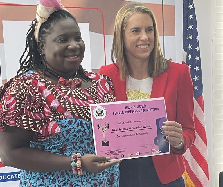 IWD2022: Kobi Hemaa recognized as one of 22 of 2022 Female Achievers in Africa