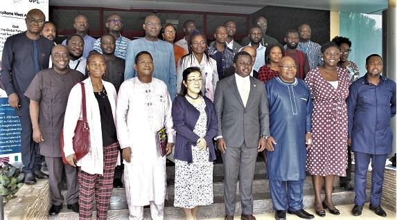 Rev. John Ntim Fordjour (4th from right, front row), Deputy Minister of Education, with the participants