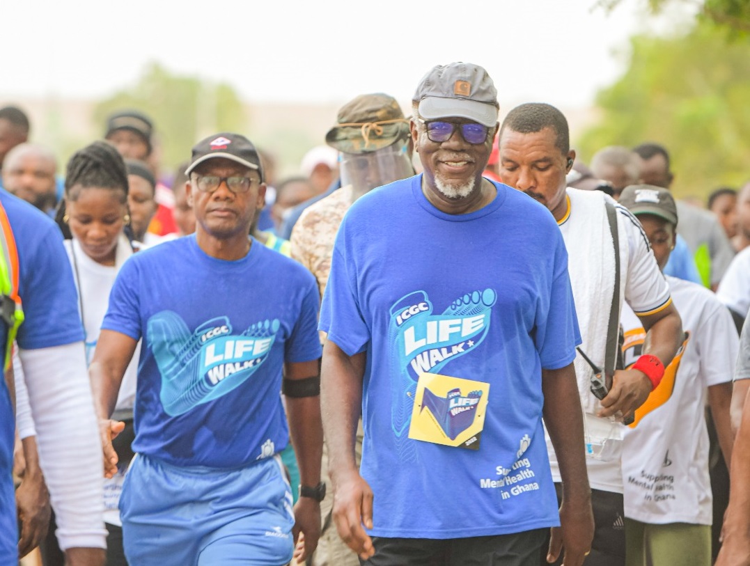 Leading the walk was the General Overseer, Pastor Mensa Otabil, other pastors of ICGC and staff of the Mental Health Authority.