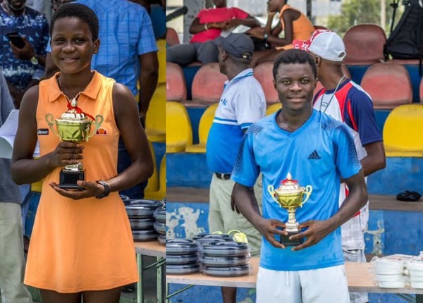 Tennis U-18 Champs: Tracy Ampah, Emmanuel Antwi emerge champions
