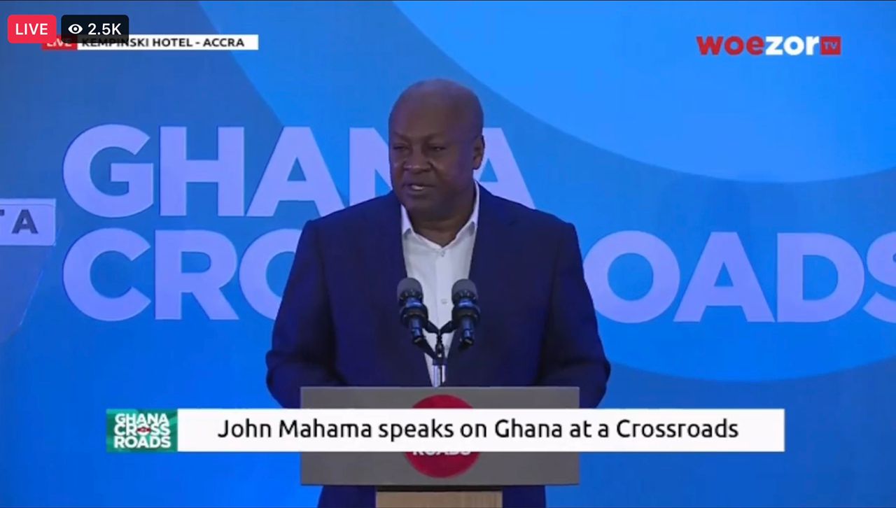 Ghana at Crossroads: John Mahama's presentation - PLAYBACK