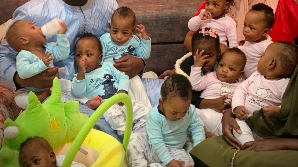 Mali nonuplets in perfect health on first birthday - father