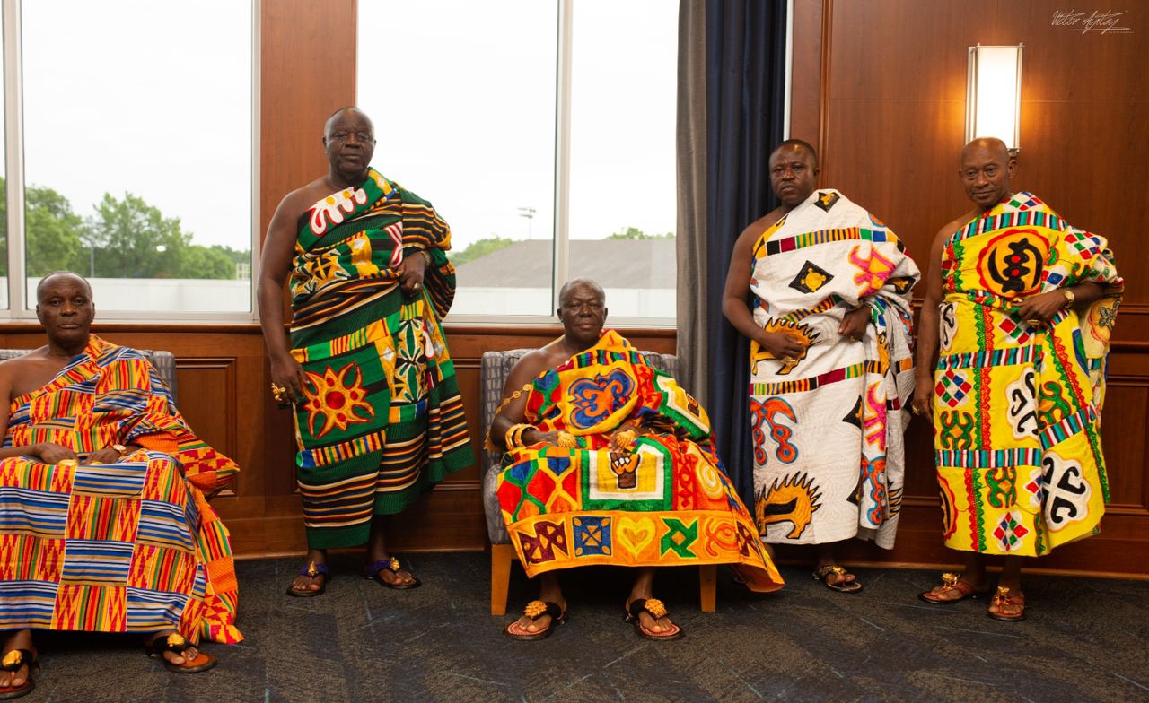 Asantehene, Otumfuo Osei Tutu II  delivering a lecture on "Contemporary challenges in US and Africa relations" at the University of Memphis, in the United States of America Thursday evening [May 5, 2022]  