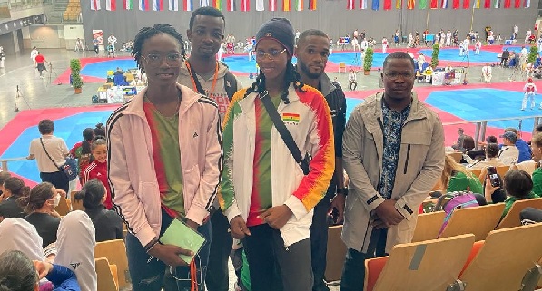Ghana's delegation at the Austrian Taekwondo Championship