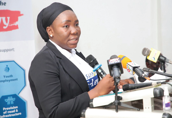  Fatimatu Abubakar — A Deputy Minister of Information, addressing the seminar