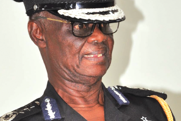  COP Edward Oduro-Kwateng (inset), Volta Regional Police Commander, addressing the participants