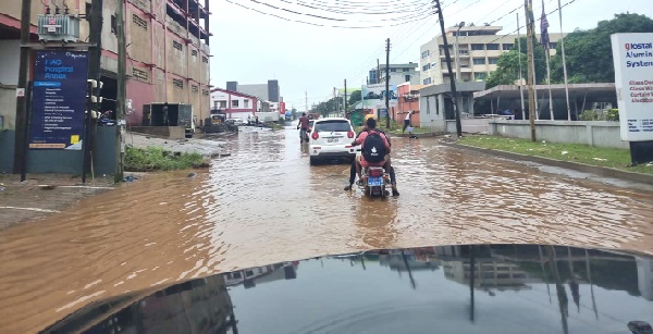 Some major streets inundated by floods