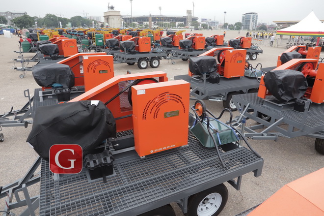 A section of the equipment commissioned by President Akufo-Addo