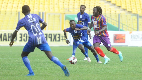 Hearts of Oak versus RTU Hearts of Oak's Sulley Muntari versus RTU's David Abagna