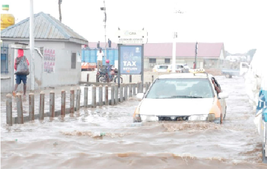  Flooding in parts of Accra is common now