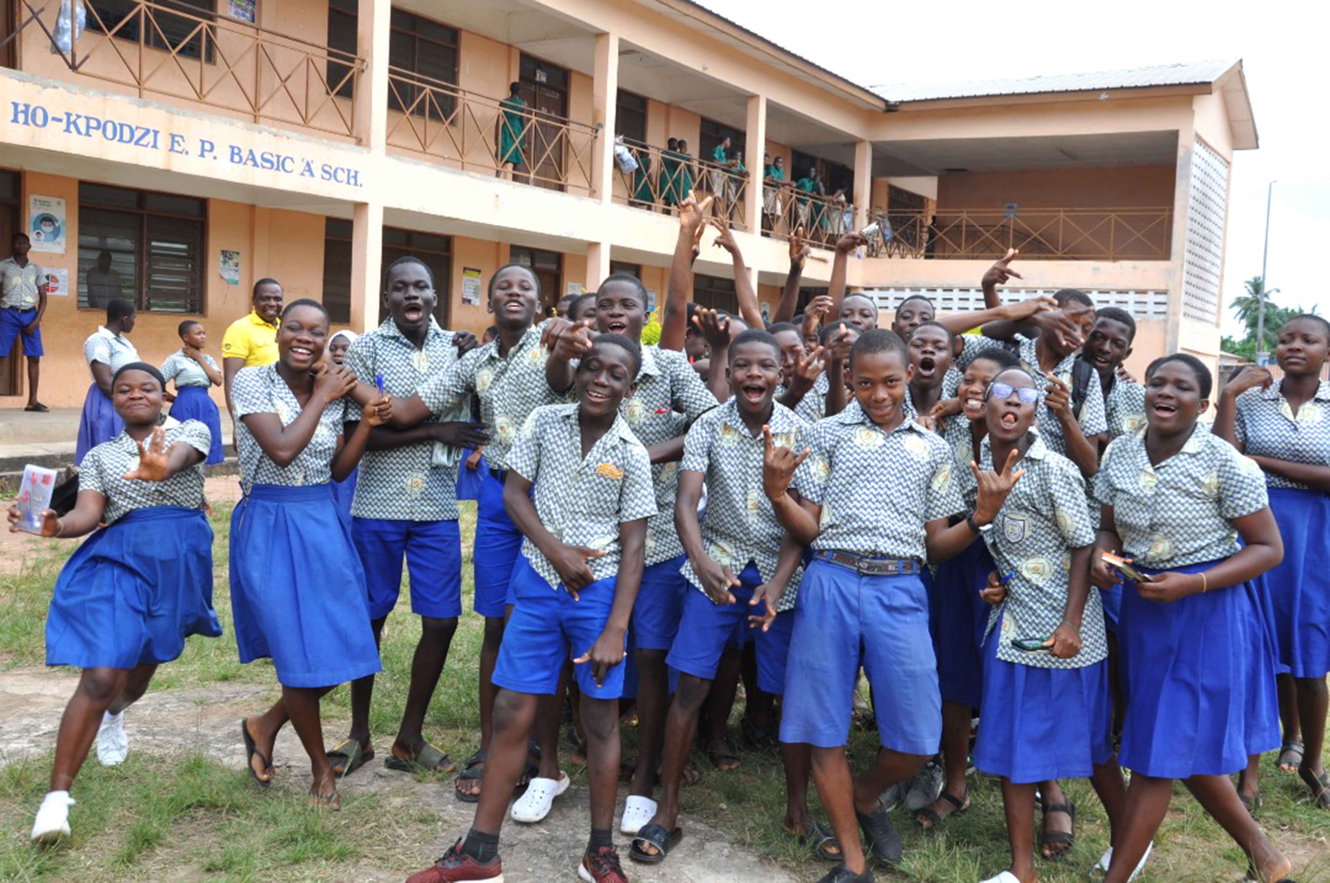 Candidates celebrate end of BECE