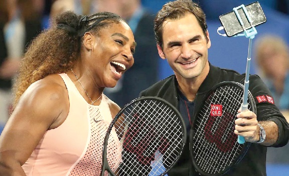 Serena Williams and Rodger Federer
