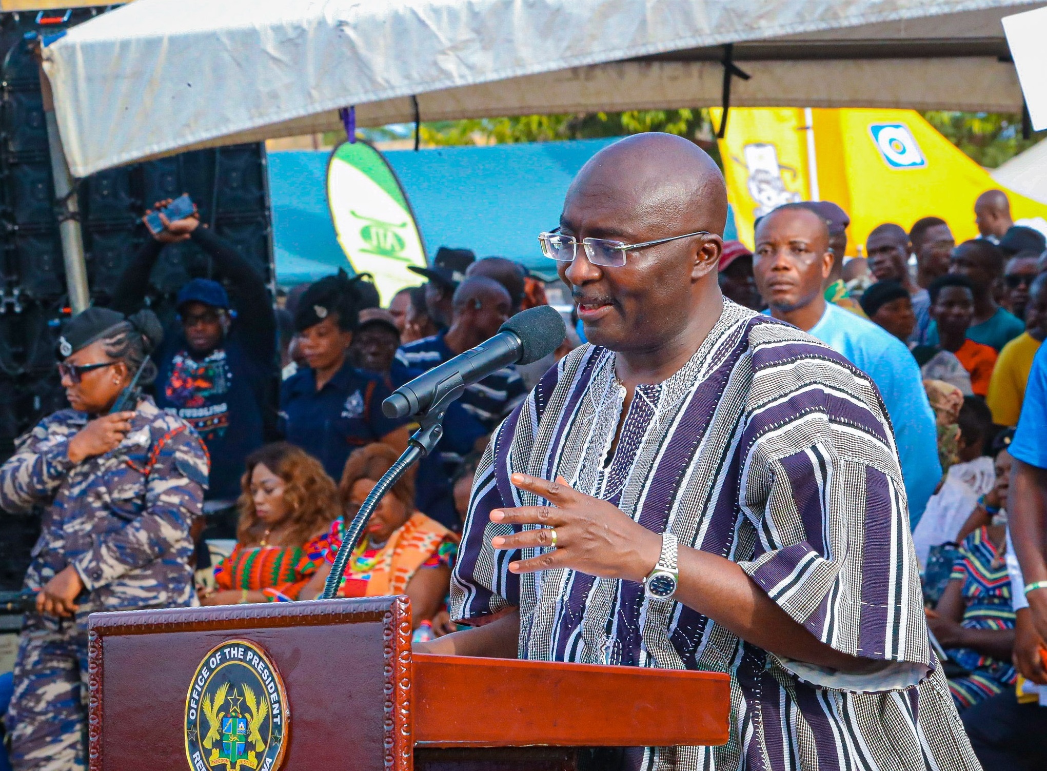 Hogbetsotso Za: Watch the reaction to VP Bawumia listing the achievements of govt