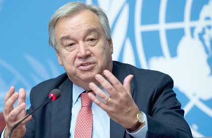 António Guterres, Secretary-General, United Nations, calling for a united front and collective action to deal with the climate crisis