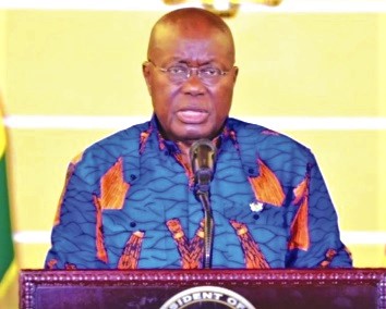 President Akufo-Addo during his speech on Monday, October 31, 2022 on the economy