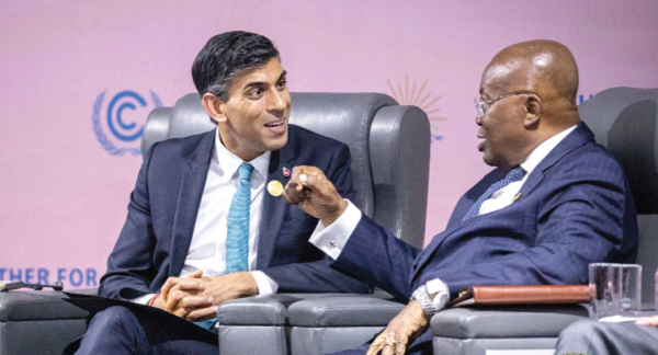 President Akufo-Addo (right) in a chat with Rishi Sunak, the UK Prime MinisterPresident Akufo-Addo (right) in a chat with Rishi Sunak, the UK Prime MinisterPresident Akufo-Addo (right) in a chat with Rishi Sunak, the UK Prime Minister
