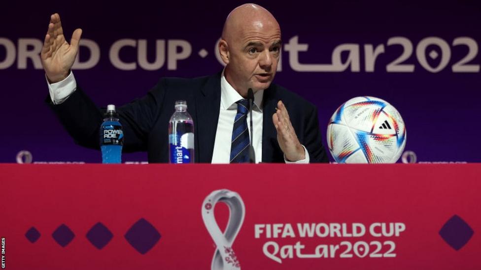 World Cup 2022: Fifa president Gianni Infantino accuses West of 'hypocrisy'