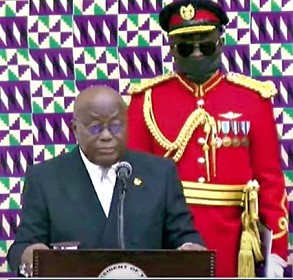 President Akufo-Addo during the 2022 State of the Nation Address