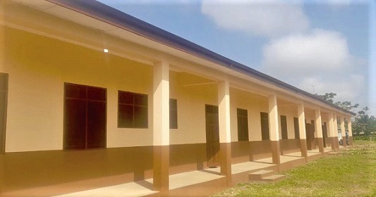 The  three-classroom block for the Fiapre Ahmadiyya Junior High School
