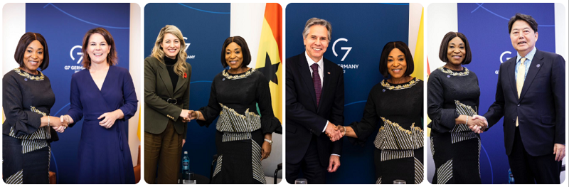 Ayorkor Botchwey participates in Outreach Session of the G7 Foreign Ministers Meeting