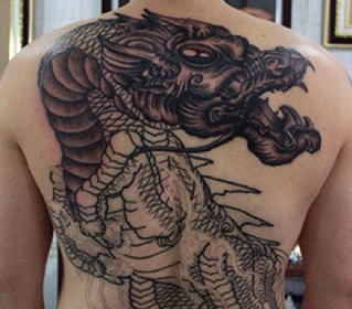 Symbol of a dragon. You could imagine its effect on such a person