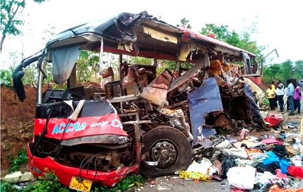 67 people perished in the accident on the Techiman-Kintampo Highway in the early hours of Friday, March 23, 2019