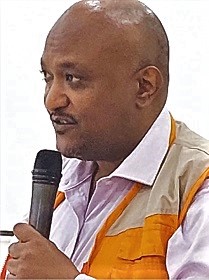 Robel Wamisho addressing the participants in the workshop