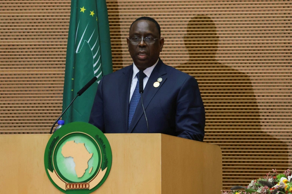 Senegal's president and head of the African Union, Macky Sall