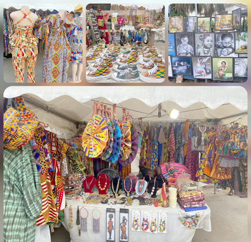 Some products on display at the African Craft Market on the Osu Oxford Street 
