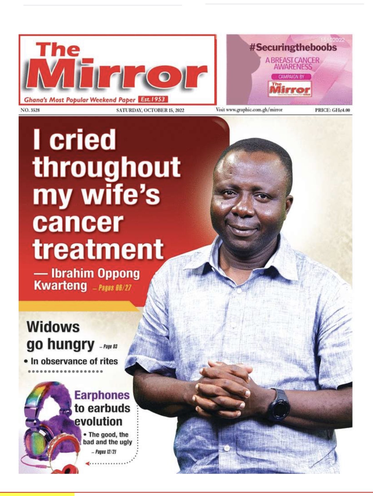 I cried throughout my wife’s cancer treatment - Ibrahim Oppong Kwarteng [VIDEO]