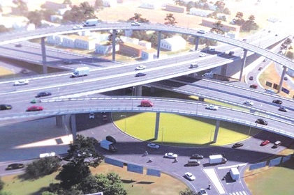 An artist’s impression of the Suame Interchange