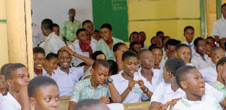 A section of participants of the Elmina Boys and Girls Catholic JHS