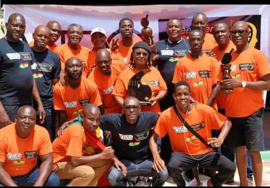 Members of the Veterans Table Tennis Association of Ghana (VTTAG) in a group photograph
