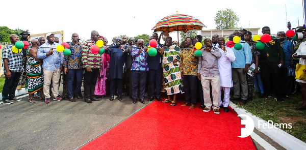 Akufo-Addo commissioning the residential complex for appeal court judges