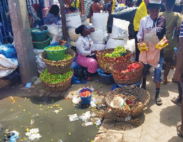 Vegetables being sold in the open. Picture: ELVIS NII NOI DOWUONA