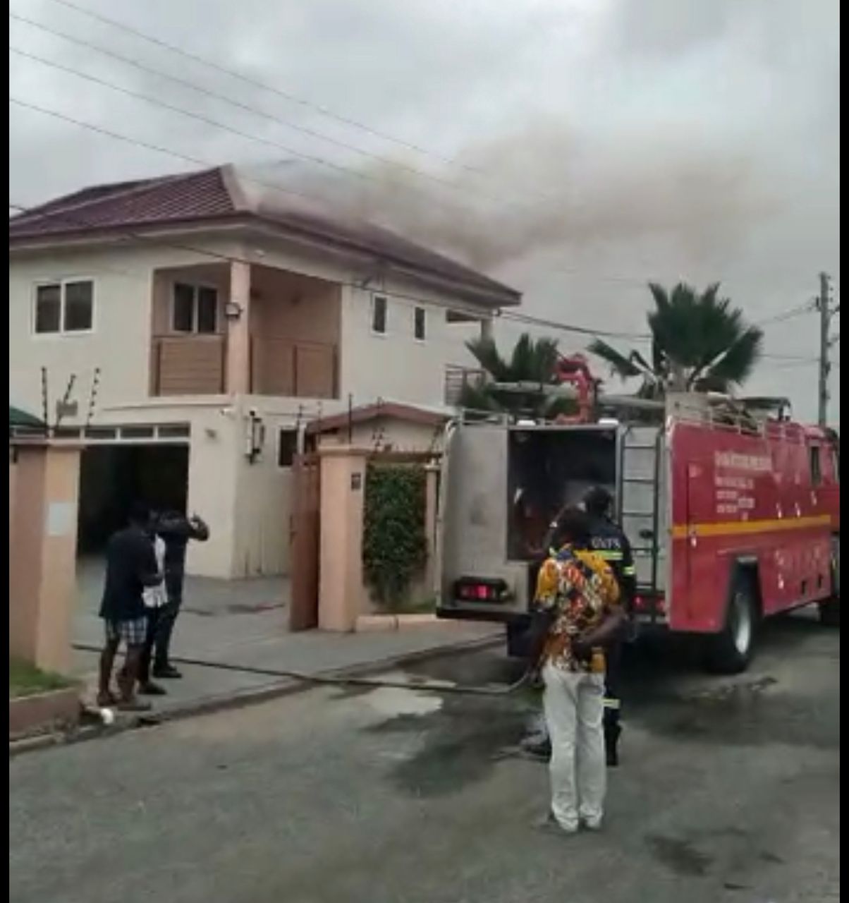 Land Minister Jinapor's private residence catches fire