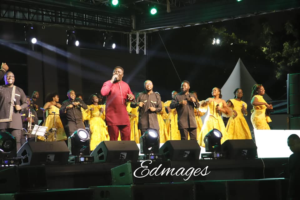 At the Joyful Way Incorporated @50 concert at the forecourt of State House in Accra.