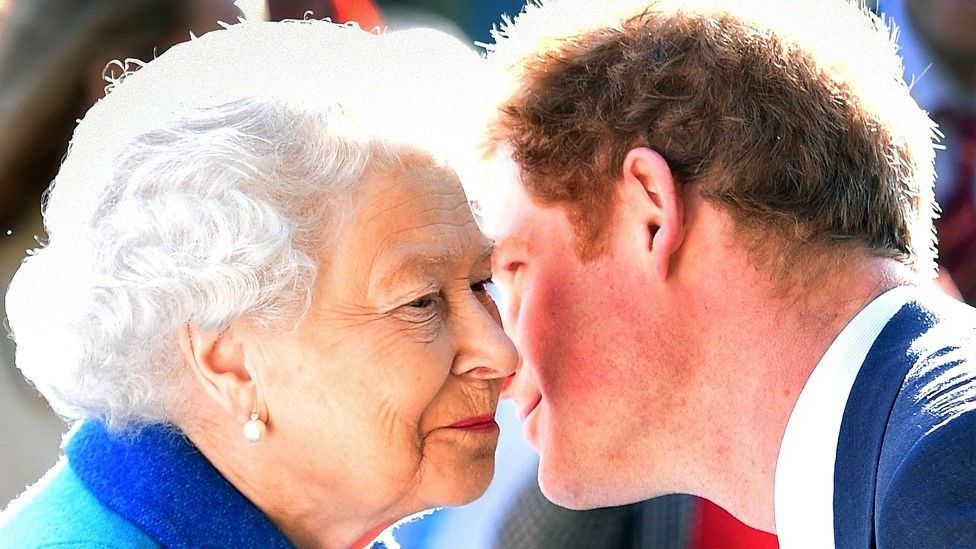 Harry pays tribute to the Queen's service, sound advice and smile