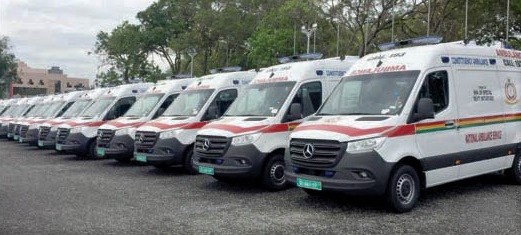 Some of the ambulances