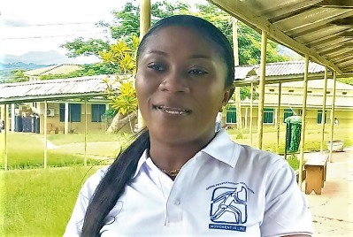 Staphanie Lamptey, the only physiotherapist serving the Oti Region