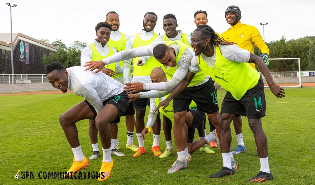 Black Stars players have pitched camp in Dauville, France, ahead of Friday's friendly with Brazil
