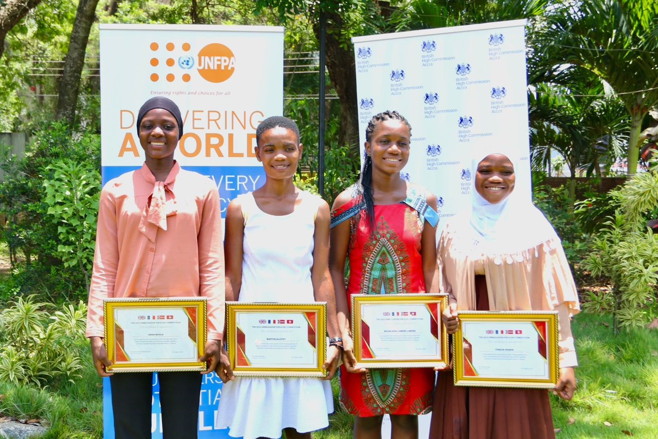 Four win 'Ambassador for a Day' Competition